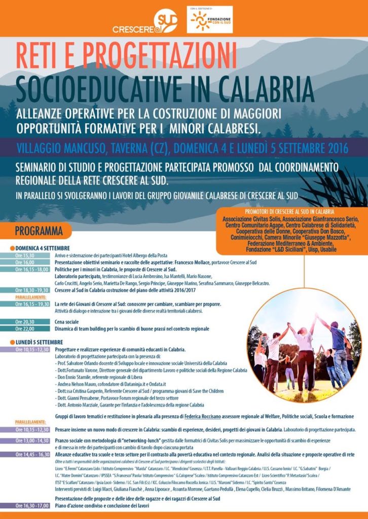 reti e progettazioni socioeducative in calabria